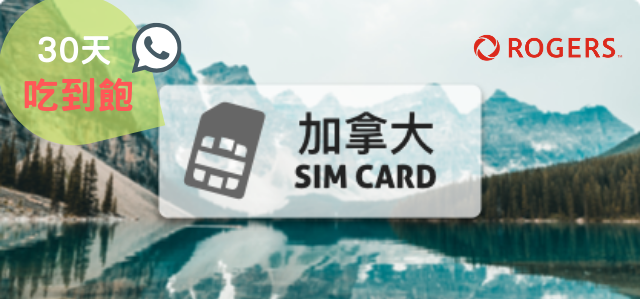 加拿大電話卡25GB 30天
